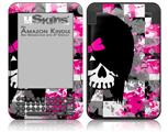 Scene Girl Skull - Decal Style Skin fits Amazon Kindle 3 Keyboard (with 6 inch display)