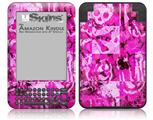 Pink Plaid Graffiti - Decal Style Skin fits Amazon Kindle 3 Keyboard (with 6 inch display)