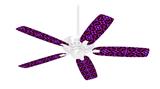 Pink Floral - Ceiling Fan Skin Kit fits most 42 inch fans (FAN and BLADES SOLD SEPARATELY)