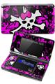 Punk Skull Princess - Decal Style Skin fits Nintendo 3DS (3DS SOLD SEPARATELY)