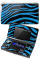 Zebra Blue - Decal Style Skin fits Nintendo 3DS (3DS SOLD SEPARATELY)