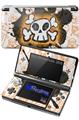 Cartoon Skull Orange - Decal Style Skin fits Nintendo 3DS (3DS SOLD SEPARATELY)