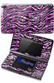Zebra Pink Skulls - Decal Style Skin fits Nintendo 3DS (3DS SOLD SEPARATELY)