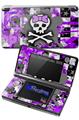 Purple Princess Skull - Decal Style Skin fits Nintendo 3DS (3DS SOLD SEPARATELY)