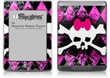 Pink Diamond Skull - Decal Style Skin (fits Amazon Kindle Touch Skin)