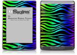 Rainbow Zebra - Decal Style Skin (fits Amazon Kindle Touch Skin)