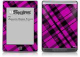 Pink Plaid - Decal Style Skin (fits Amazon Kindle Touch Skin)
