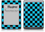 Checkers Blue - Decal Style Skin (fits Amazon Kindle Touch Skin)