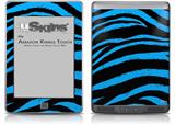 Zebra Blue - Decal Style Skin (fits Amazon Kindle Touch Skin)