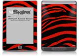 Zebra Red - Decal Style Skin (fits Amazon Kindle Touch Skin)