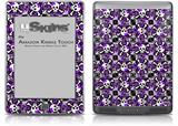 Splatter Girly Skull Purple - Decal Style Skin (fits Amazon Kindle Touch Skin)