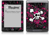 Girly Skull Bones - Decal Style Skin (fits Amazon Kindle Touch Skin)
