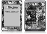 Graffiti Grunge Skull - Decal Style Skin (fits Amazon Kindle Touch Skin)