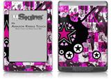 Pink Star Splatter - Decal Style Skin (fits Amazon Kindle Touch Skin)