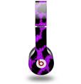WraptorSkinz Skin Decal Wrap compatible with Beats Solo HD (Original) Purple Leopard (HEADPHONES NOT INCLUDED)