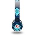 WraptorSkinz Skin Decal Wrap compatible with Beats Solo HD (Original) Abstract Floral Blue (HEADPHONES NOT INCLUDED)