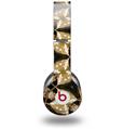 WraptorSkinz Skin Decal Wrap compatible with Beats Solo HD (Original) Leave Pattern 1 Brown (HEADPHONES NOT INCLUDED)