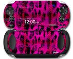 Pink Distressed Leopard - Decal Style Skin fits Sony PS Vita
