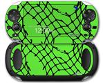 Ripped Fishnets Green - Decal Style Skin fits Sony PS Vita