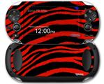 Zebra Red - Decal Style Skin fits Sony PS Vita