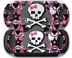 Pink Bow Skull - Decal Style Skin fits Sony PS Vita