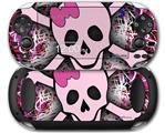 Pink Skull - Decal Style Skin fits Sony PS Vita