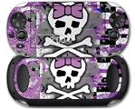Princess Skull Purple - Decal Style Skin fits Sony PS Vita