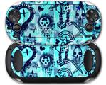 Scene Kid Sketches Blue - Decal Style Skin fits Sony PS Vita
