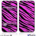 iPhone 4S Decal Style Vinyl Skin - Pink Tiger