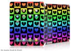 iPad Skin - Love Heart Checkers Rainbow (fits iPad2 and iPad3)