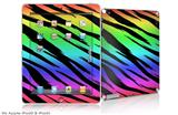 iPad Skin - Tiger Rainbow (fits iPad2 and iPad3)