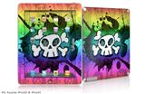 iPad Skin - Cartoon Skull Rainbow (fits iPad2 and iPad3)