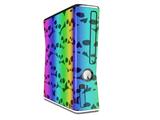 Rainbow Skull Collection Decal Style Skin for XBOX 360 Slim Vertical