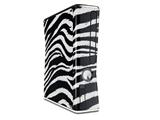 Zebra Decal Style Skin for XBOX 360 Slim Vertical