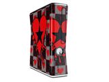 Emo Star Heart Decal Style Skin for XBOX 360 Slim Vertical