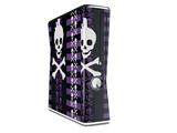 Skulls and Stripes 6 Decal Style Skin for XBOX 360 Slim Vertical
