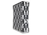 Skull Checkerboard Decal Style Skin for XBOX 360 Slim Vertical