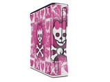 Princess Skull Decal Style Skin for XBOX 360 Slim Vertical