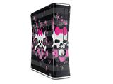 Pink Bow Skull Decal Style Skin for XBOX 360 Slim Vertical