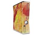 Painting Yellow Splash Decal Style Skin for XBOX 360 Slim Vertical