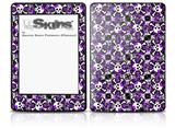 Splatter Girly Skull Purple - Decal Style Skin fits Amazon Kindle Paperwhite (Original)