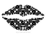 Spiders - Kissing Lips Fabric Wall Skin Decal measures 24x15 inches