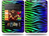 Rainbow Zebra Decal Style Skin fits Amazon Kindle Fire HD 8.9 inch