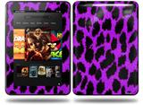 Purple Leopard Decal Style Skin fits Amazon Kindle Fire HD 8.9 inch