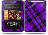 Purple Plaid Decal Style Skin fits Amazon Kindle Fire HD 8.9 inch