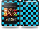 Checkers Blue Decal Style Skin fits Amazon Kindle Fire HD 8.9 inch