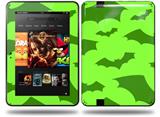 Deathrock Bats Green Decal Style Skin fits Amazon Kindle Fire HD 8.9 inch