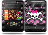 Pink Bow Skull Decal Style Skin fits Amazon Kindle Fire HD 8.9 inch