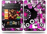 Pink Star Splatter Decal Style Skin fits Amazon Kindle Fire HD 8.9 inch