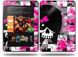 Scene Girl Skull Decal Style Skin fits Amazon Kindle Fire HD 8.9 inch